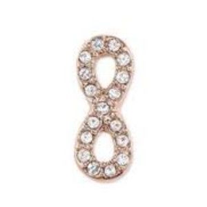 NWT Keep Collective Rose Gold Pave Infinity Charm